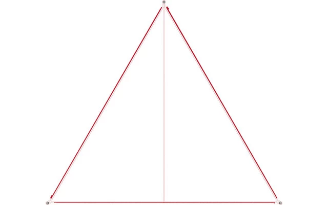 Bent Canvas Plain Single Tarp White / Zipper Red 3 Bent Canvas Plain Single Tarp White / Zipper Red