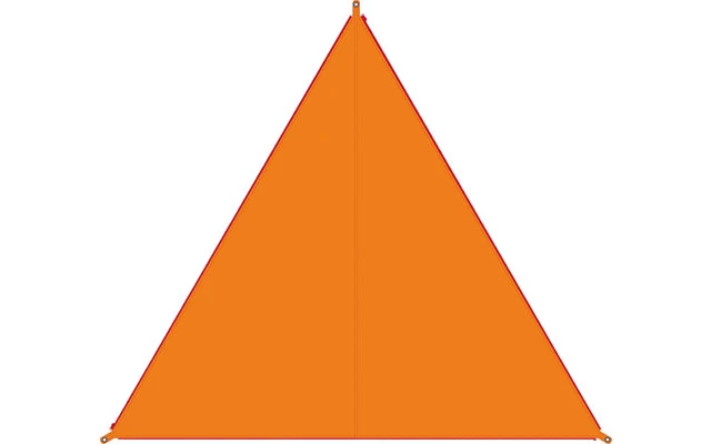 Bent Canvas Plain Single Tarp Lime Punch / Zipper Orange 4 Bent Canvas Plain Single Tarp Lime Punch / Zipper Orange – Bild 2