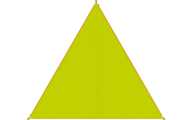 Bent Canvas Plain Single Tarp Lime Punch / Zipper Orange 6 Bent Canvas Plain Single Tarp Lime Punch / Zipper Orange – Bild 4