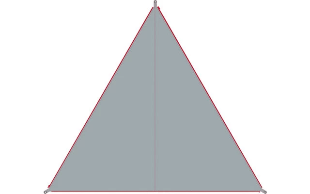 Bent Canvas Plain Single Tarp White / Zipper Red 8 Bent Canvas Plain Single Tarp White / Zipper Red – Bild 6