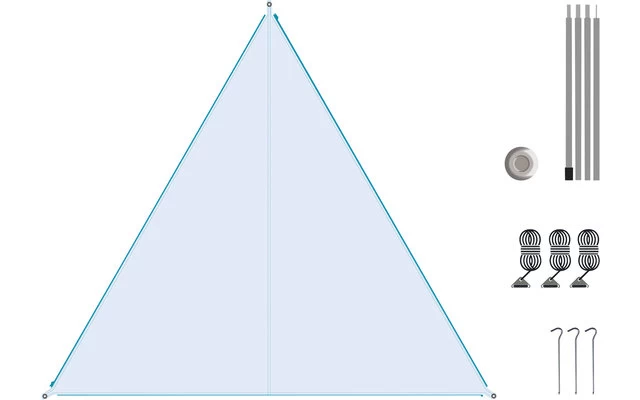 Bent Canvas Plain Set Tarp Ocean Wave / Zipper Orange 4 Bent Canvas Plain Set Tarp Ocean Wave / Zipper Orange – Bild 2