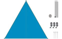 Bent Canvas Plain Set Tarp White / Zipper Light Blue -Outwell Store 251435 1777942