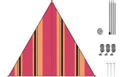 Bent Canvas Allover Set Tarp Caribbean Stripe Hawaii / Zipper Light Blue