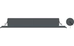 Bent XL-Lounger Aufblasbares Kissen Steel Grey