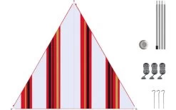 Bent Canvas Allover Set Tarp Caribbean Stripe Hawaii / Zipper Light Blue -Outwell Store 251479 2376740