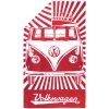VW Collection T1 Bulli Strandtuch 160 X 90 Cm Rot / Weiß -Outwell Store 393355 2858423