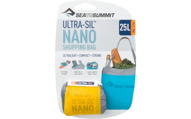 Sea To Summit Ultra-Sil Shopping Bag Einkaufstasche Gelb 25 Liter 3 Sea To Summit Ultra-Sil Shopping Bag Einkaufstasche Gelb 25 Liter