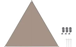 Bent TC- Zip-Canvas Single Verbindbares Sonnensegel 250 X 250 X 250 Cm Afrika Design -Outwell Store 448436 3884278 2