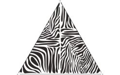 Bent TC- Zip-Canvas Single Verbindbares Sonnensegel 250 X 250 X 250 Cm Afrika Design -Outwell Store 448622 3884350 2