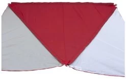 Bent Zip-Protect Canvas Single Verbindbares Sonnensegel 250 X 250 X 250 Cm Rot