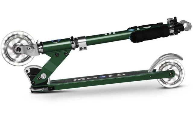 Micro Sprite LED Klappbarer Aluminium Scooter Mit LED-Rollen Autumn Rot 3 Micro Sprite LED Klappbarer Aluminium Scooter Mit LED-Rollen Autumn Rot