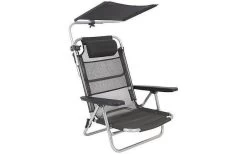 Bo-Camp Sonnenschirm Für Stuhl Grau