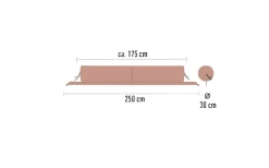 Bent Verbindbare Kissenrolle Zip Lounger XL 175 X 30 Cm Ocker -Outwell Store 612391 4437127 1